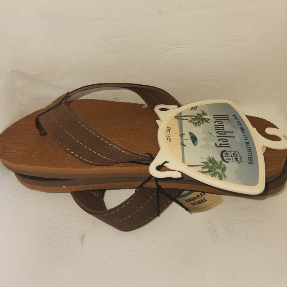 Wembley Cushioned Footbed Flip Flops With Arch Support size 10-11 (LG)
